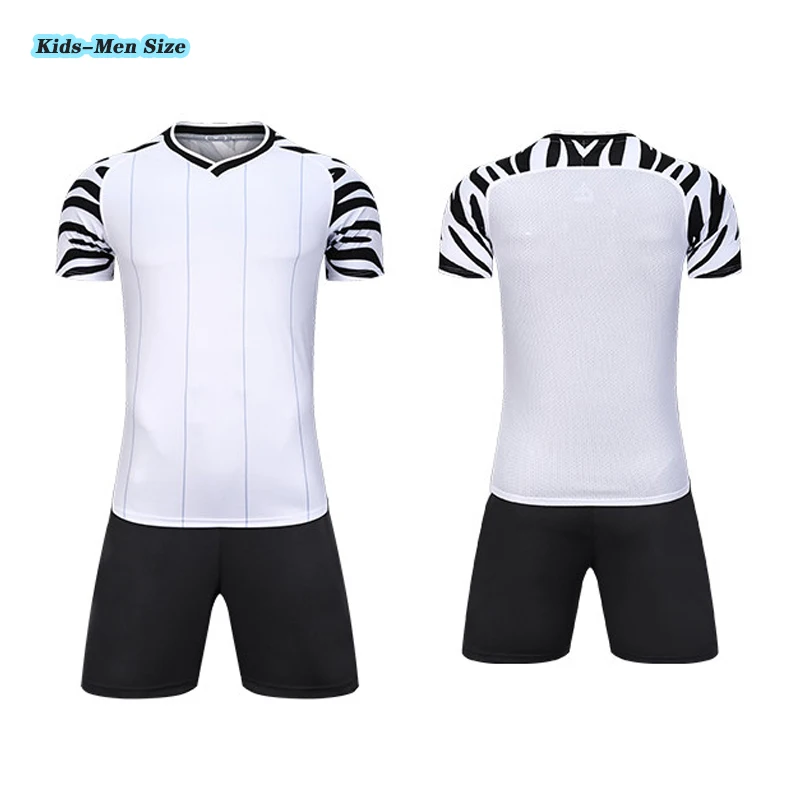 Мужские детские футбольные костюмы 2 шт. для взрослых тренировочная одежда с