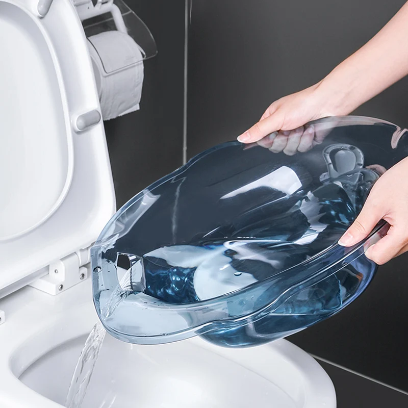 

Portable Bathroom Bidet Pregnant Woman Elderly Private Parts Cleaning Sitz Bath Four Colors Transparent Large Space Clean Tub