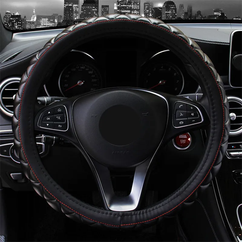 3D стерео чехол рулевого колеса автомобиля Универсальная оплетка из