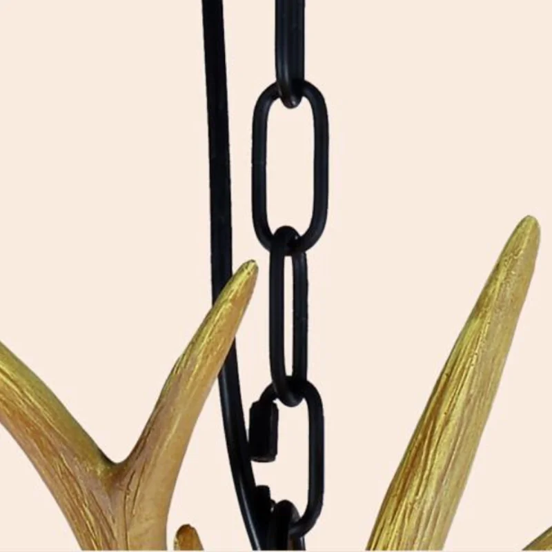 Страны Европы 6 головок американская ретро люстра светильник смолы оленьи рога