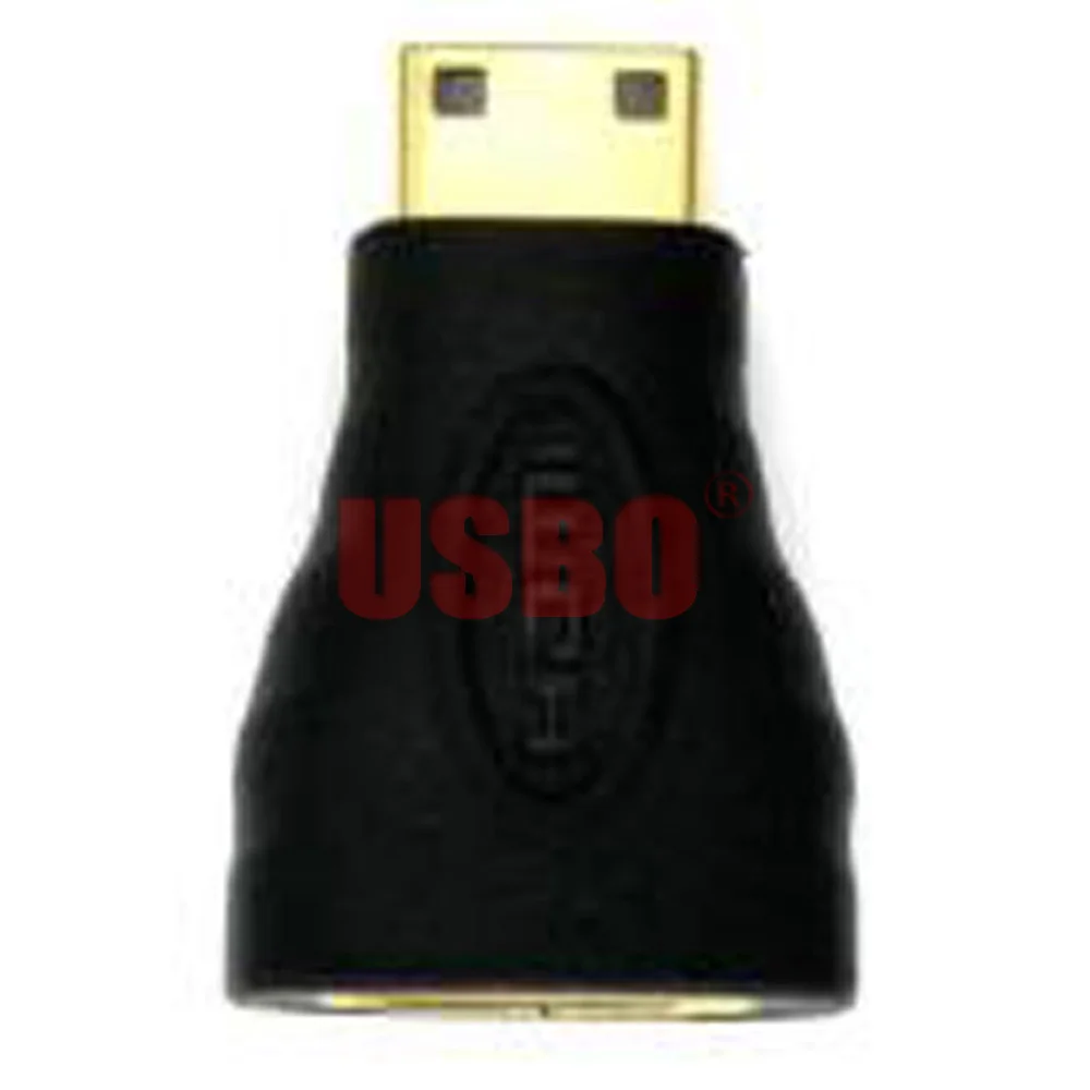 Поставка высококачественного черного прямого позолоченного мини-разъема HDMI