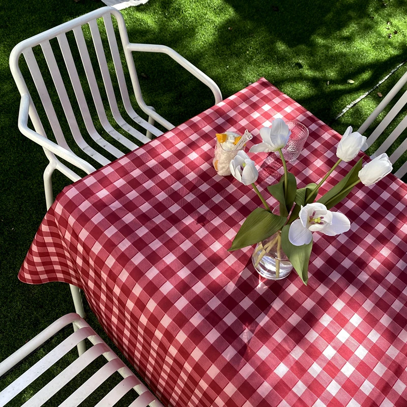 Клетчатая скатерть для стола вечерние ринки свадьбы улицы салонного чайного
