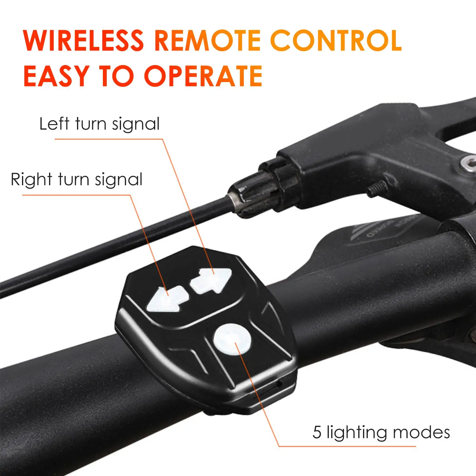 

Bicycle Rear Light + Anti-theft Alarm USB Charge Wireless Remote Control LED Tail Lamp Bike Finder Lantern Horn Siren Warning