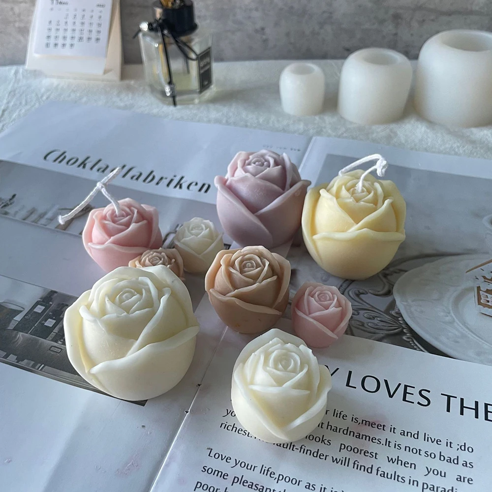 

3D Beautiful Flower Rose Silicone Mold Bouquet Of Roses Soap Molds Clay Resin Gypsum Chocolate Candle Mold Cake Decoration