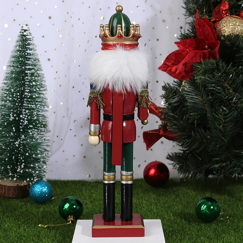 

1/5pcs Wooden Nutcracker Solider Figures Model Puppet Doll Toy Home Decor