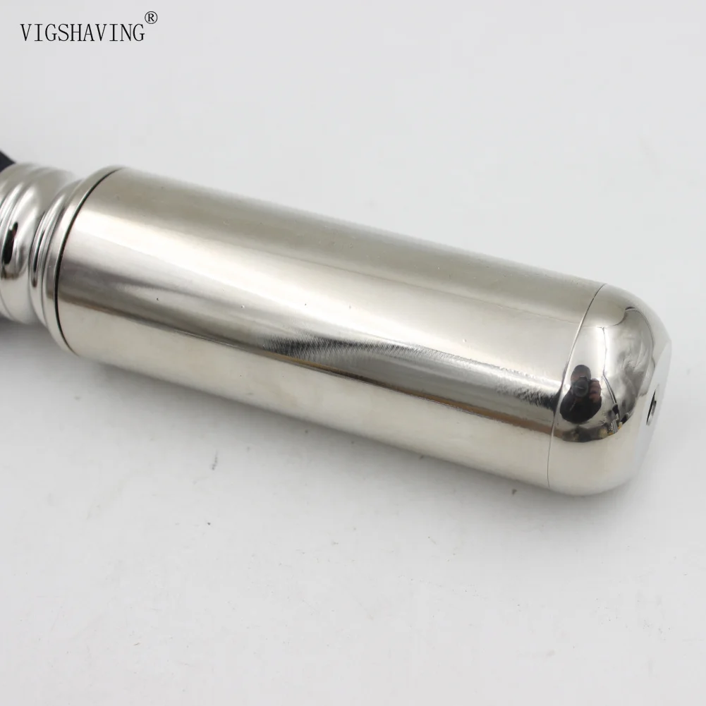 Вигбритье черные синтетические волосы алюминиевая дорожная кисть для