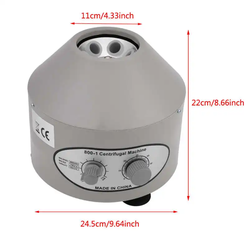 

1pc Desktop Electric Lab Centrifuge Laboratory Medical Practice 4000rpm 6x20ml EU 220V Centrifuga Laboratorio Centrifuge