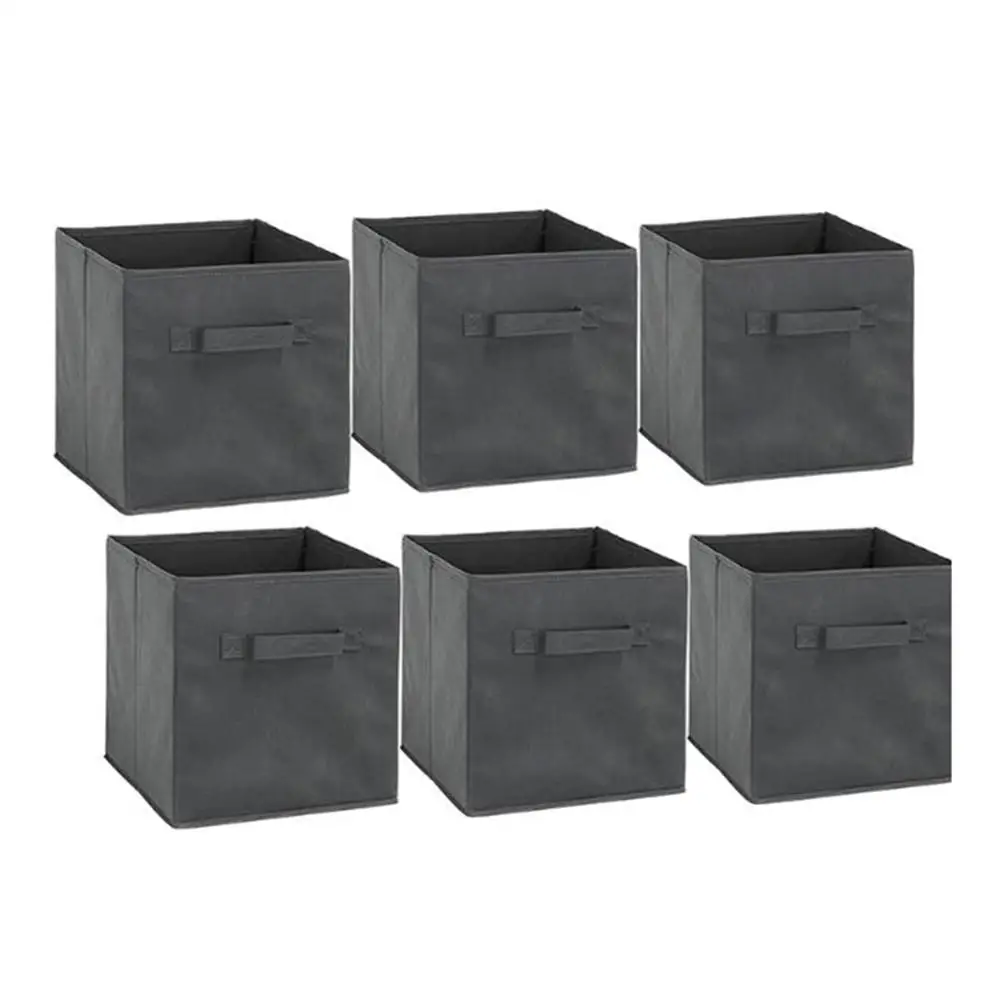 

Non Woven Storage Box Folding Organizer with Handle for Home Cabinet