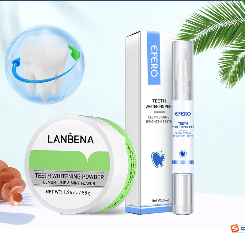 

EFERO Tooth Whitening Pen Oral Hygiene Teeth Whitening Powder Cleaning Serum Dental Tools Oral Hygiene