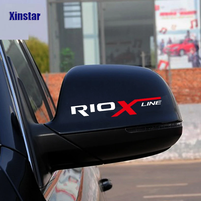 2pcs Car Rearview Mirror Sticker For Kia Rio Xline | Автомобили и мотоциклы