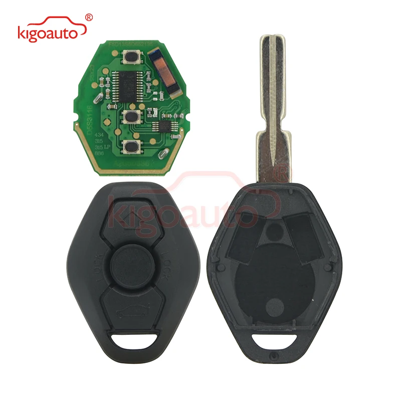 Автомобильный ключ Kigoauto 2002 2003 2004 2005 2006 для BMW 3 5 series CAS system button 315mhz HU58 remote key|Ключ от