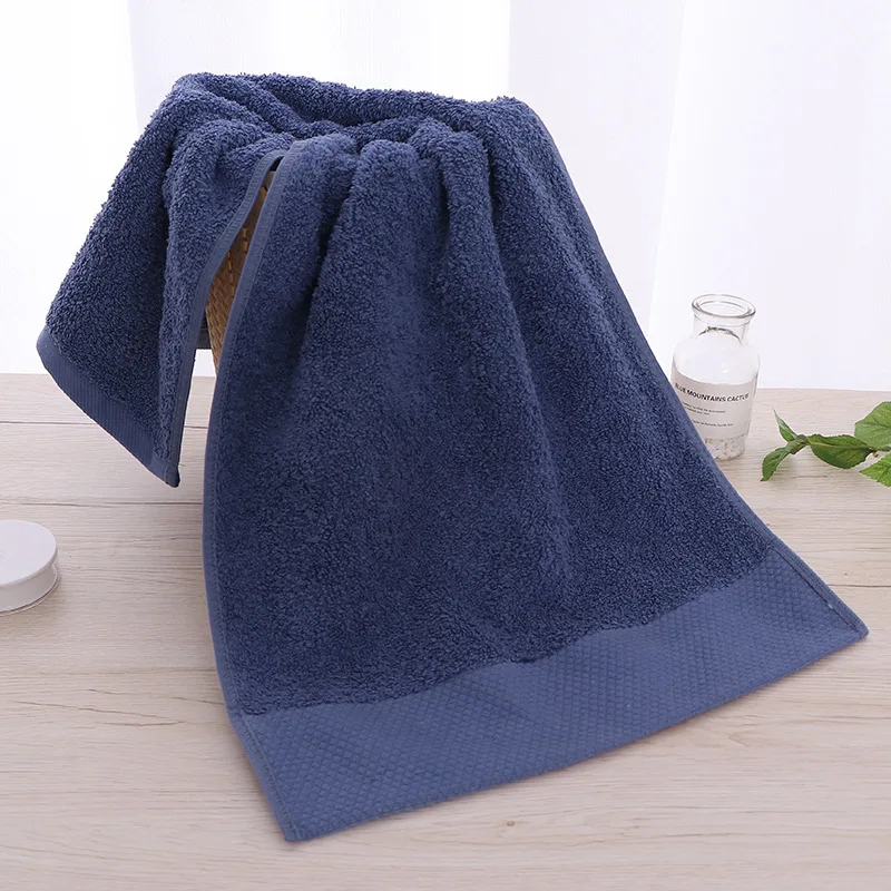 

100%Cotton Bath towel Solid Color Simple Super Soft Strong Absorbent And Skin-friendly High-quality Household Facial Wash Towel