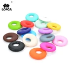Силиконовый Прорезыватель для зубов LOFCA, модное Силиконовое кольцо, детское ожерелье для прорезывания зубов, не содержит бисфенола А, детские игрушки для прорезывания зубов