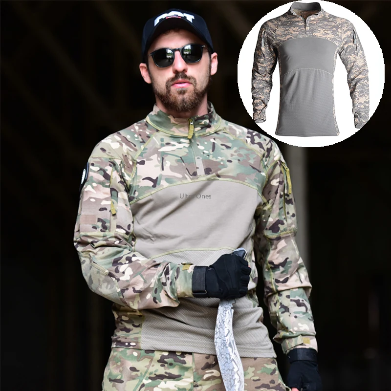 Тактическая охотничья одежда с длинным рукавом Военные рубашки для стрельбы