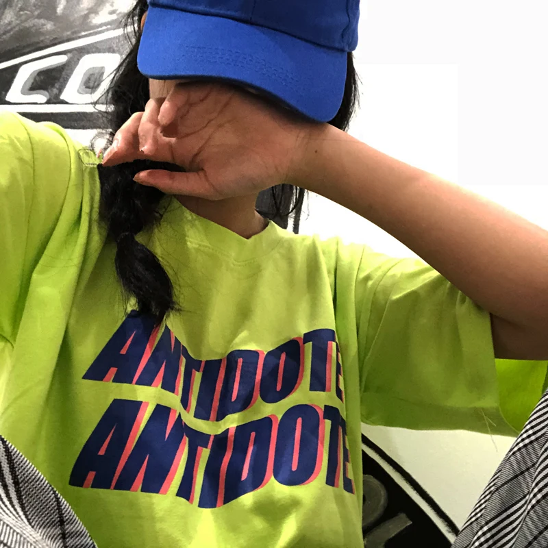 

Футболка YouGeMan в Корейском стиле, свободная рубашка с коротким рукавом, с принтом букв Bf, в стиле ольччан, Харадзюку, весна-лето