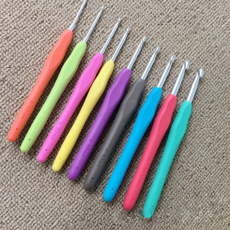 9 шт. комплект крючков для вязания спицы мягкие ручные рукоделия из