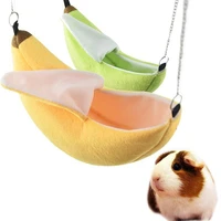 hamster cotton nest banana shape house hammock bunk bed house toys cage for sugar glider hamster small animal bird pet supplies