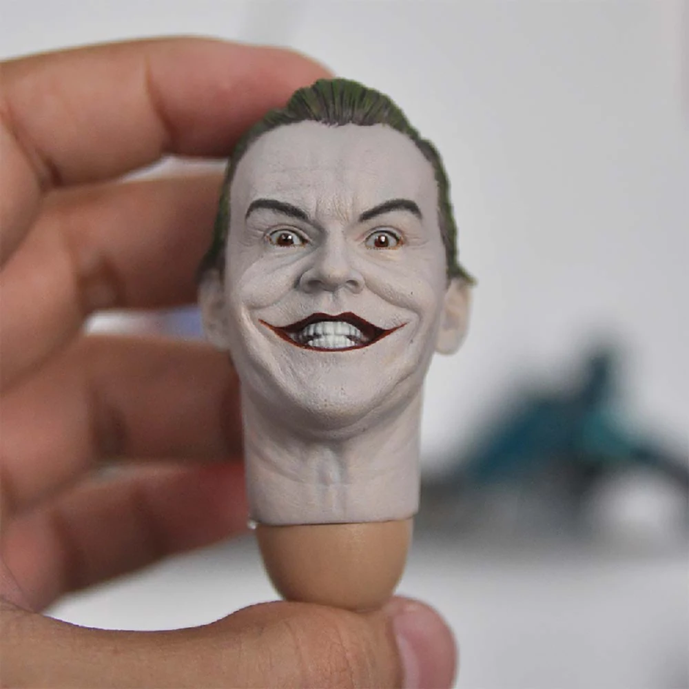 

In Stock 1/6 Scale Male Head Carving Jack Nicholson JOKER 1989 Head Sculpt Carved for 12" Male Action Figure Body