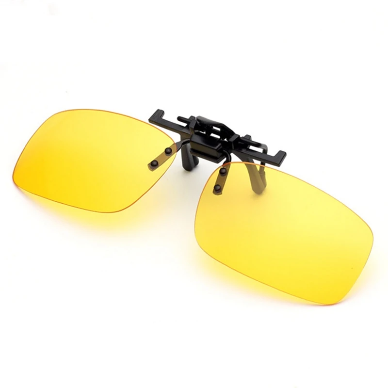 

Clip On Sunglasses Driving Night Vision Lens Polarized Sun Glasses Male Anti-UVA For Men Women With Case & Glasses Cloth