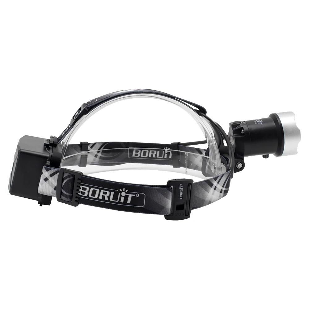 BORUiT яркий XML L2 светодиодный налобный фонарь, масштабируемый, USB Перезаряжаемый, с памятью, для фар, водонепроницаемый, для кемпинга, охоты, Головной фонарь