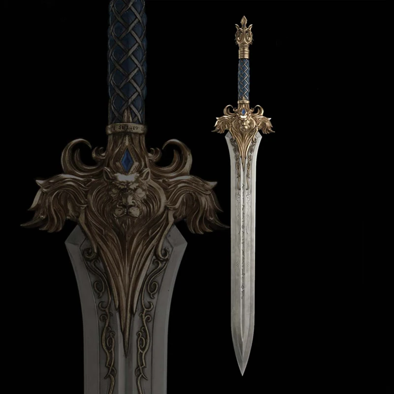 Cos WOW The king of Stormwind Llane Wrynn I меч Лев длина = 120 см полностью металлический корпус |