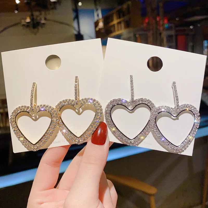 

Wholesale 925 Silvers Stud Earrings Heart-Shaped Earrings for Women Dropshipping