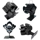 5-blade вентилятор для камина Тихая Безопасная электронная деревянная горелка для дома вентилятор для печи, работающий от тепловой энергии эффективное распределение тепла