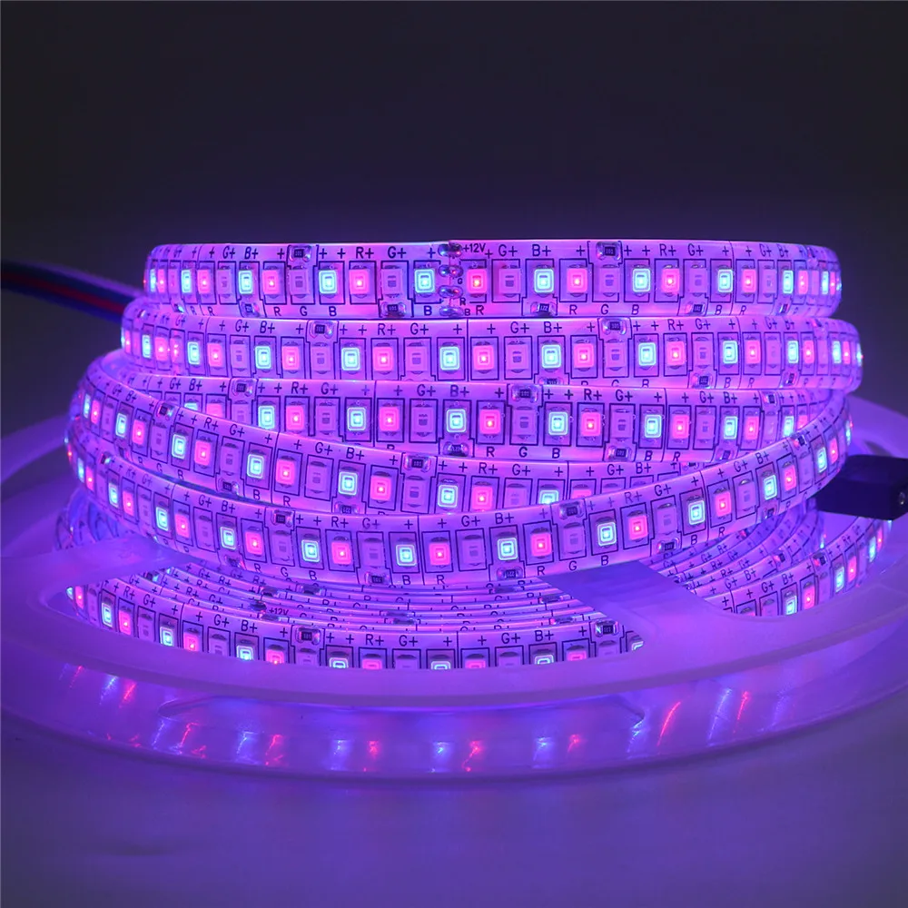 Гибкая СВЕТОДИОДНАЯ лента SMD 2835 высокая яркость разные цвета для помещения и