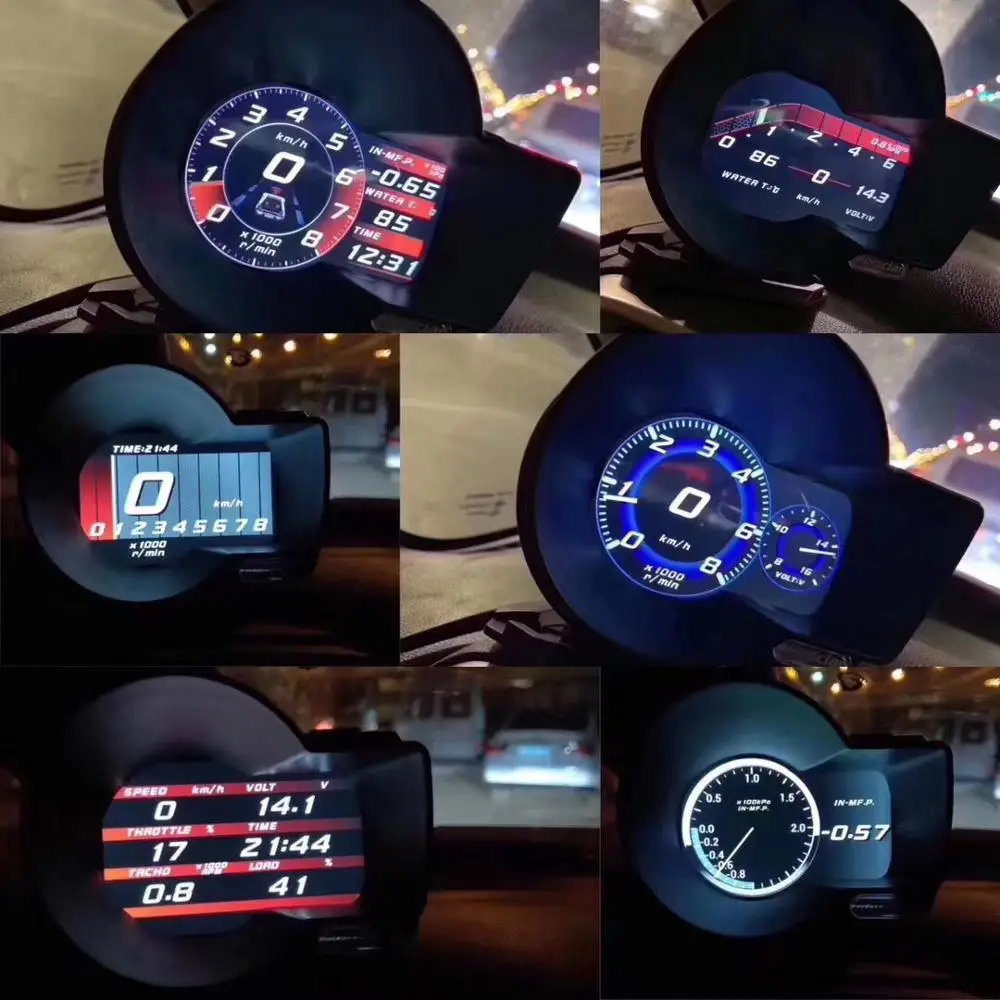 Новый Автомобильный цифровой измеритель скорости Turbo Magician OBD 2 с дисплеем на