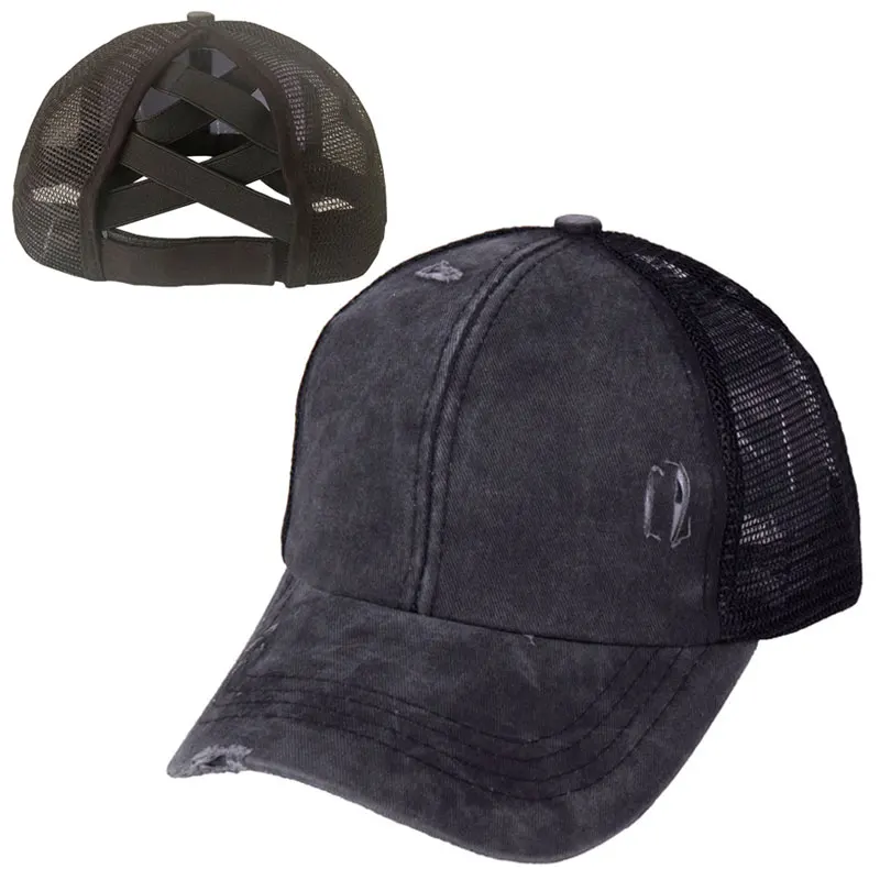 2020 летний модный конский хвостик бейсбольная кепка для женщин сетчатая Кепка