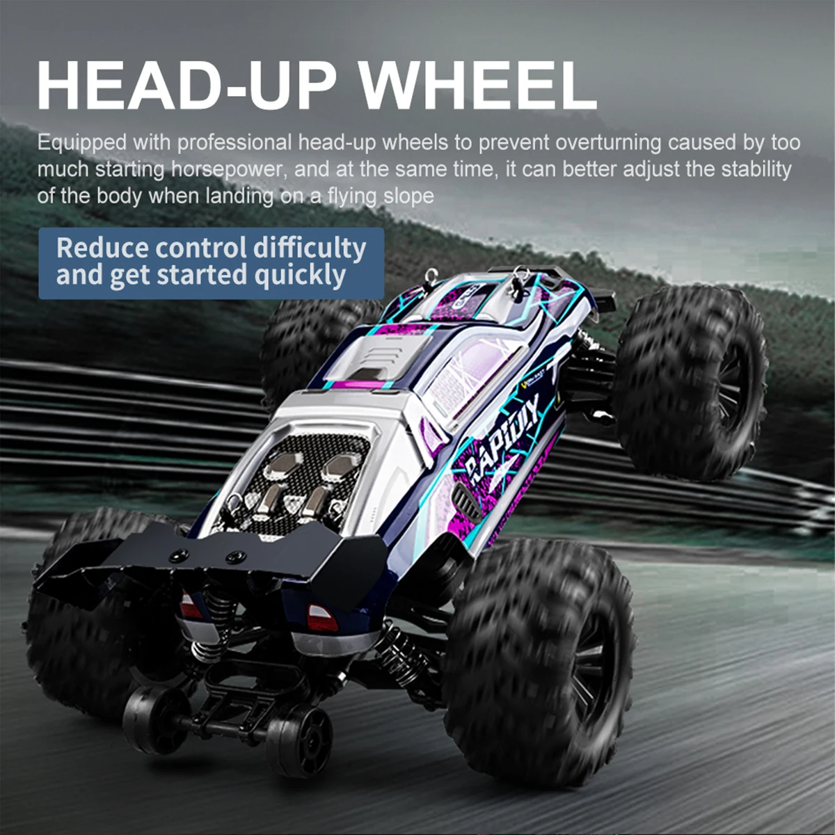 1:16 Scale 2.4G RC Car High Speed Remote Control Off Road Car 4WD 38km/h Truck w/ LED Headlamps Rc carros Model Toys child Gifts enlarge
