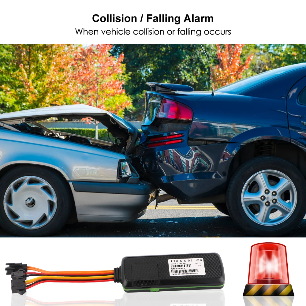 car GPS Tracker cut off engine 7-72V TK319-L Vehicle motorcycle tracking 4G Global use Free APP GPS Locator SOS Overspeed alarm