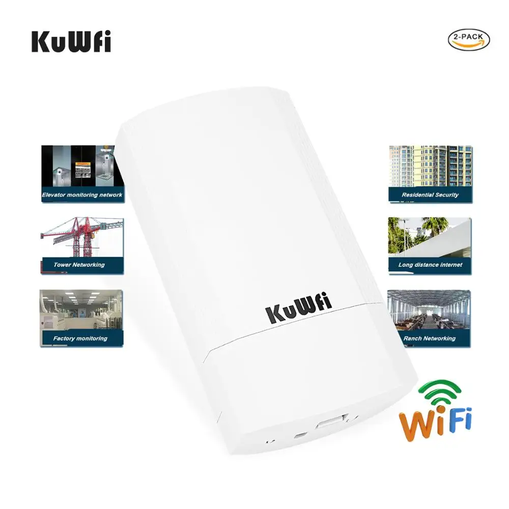 KuWFi 5.8G беспроводной маршрутизатор 900 Мбит / с Wi Fi ретранслятор открытый CPE точка