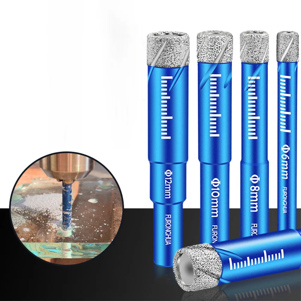 

6/8/10/12mm Drill Bits Diamond Dry Drill-Bit Holesaw For Porcelain Granite Tile Ceramics Marble For Hand Drills, Angle Grinders