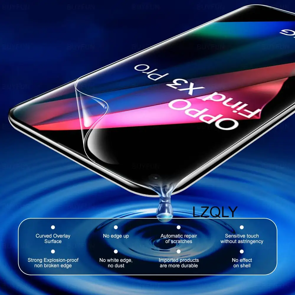 

3Pcs Full Cover Soft Hydrogel Film For OPPO Find X3 Pro Screen Protection For OPPOFindX3 FindX3 X3Pro Protector Film Not Glass