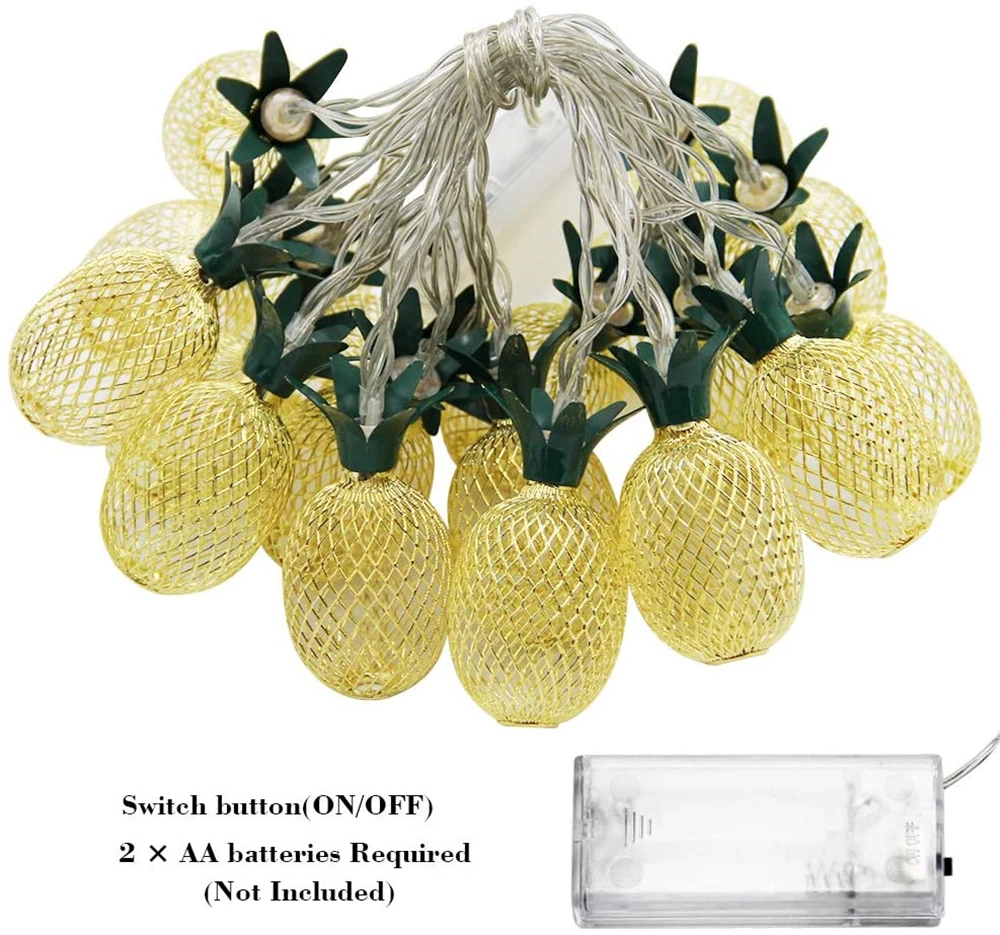 

1.5M 3M 6M LED Pineapple Fairy String Light Battery-Operated Garland Outdoor Christmas Party Wedding Light Led For Decoration