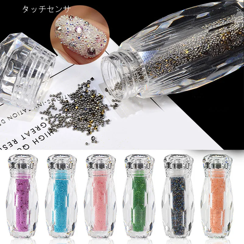 3D DIY Мини блестящие бусины Микрокристаллическая Многоцветный микро бисера