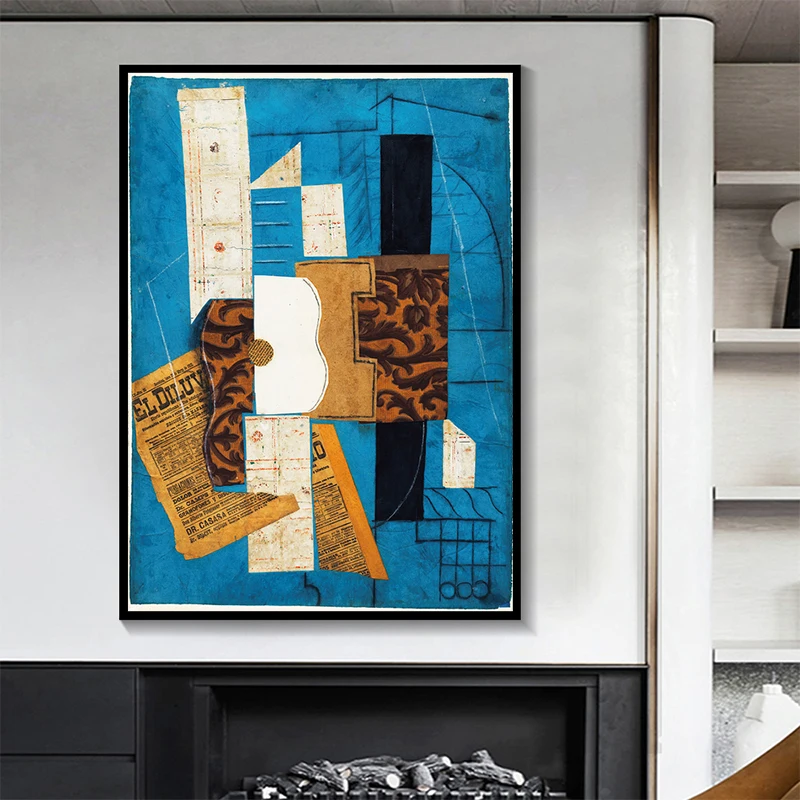 

Famous Picasso Abstract Art Canvas Paintings Geometric Figures Poster Print Wall Art Pictures for Living Room Wall Decor Cuadros