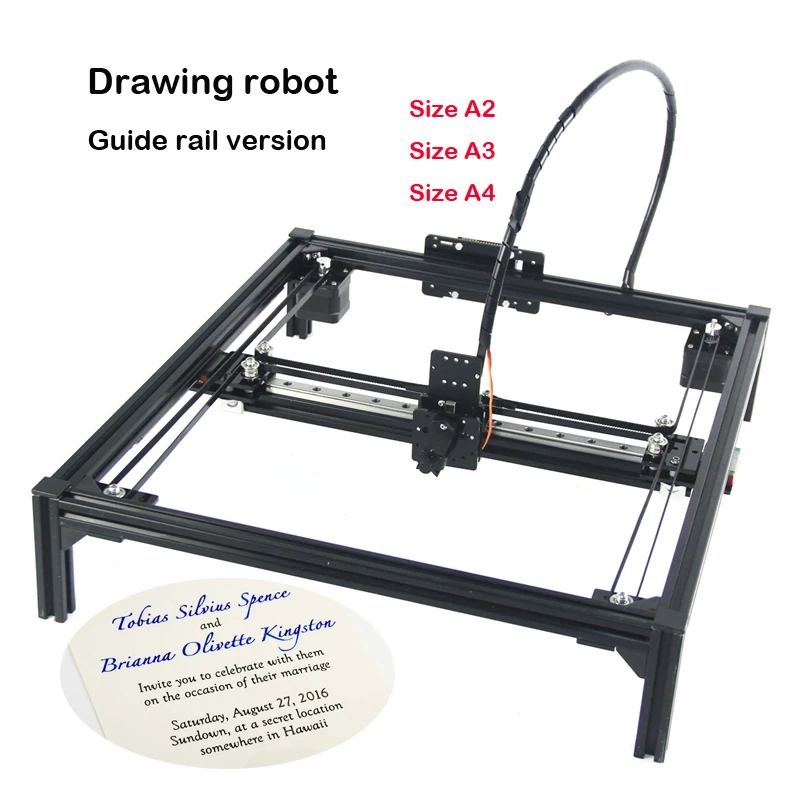 Направляющая версия для рисования робот машина гравировки область A4/A3/A2 DIY ручка