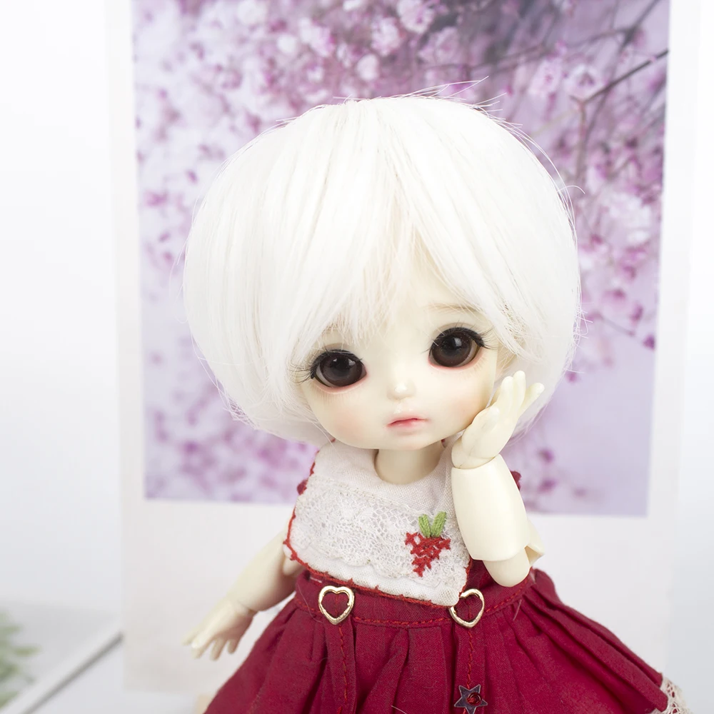 1/8 5-6 дюймов Bjd SD ob11 белые маленькие куклы парик модный стиль высокотемпературные волосы для куклы аксессуары