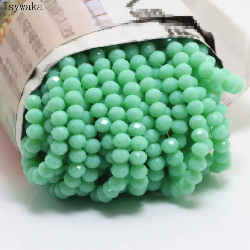 50 шт., бусины из австрийского стекла с гранями, 4 Х6 мм