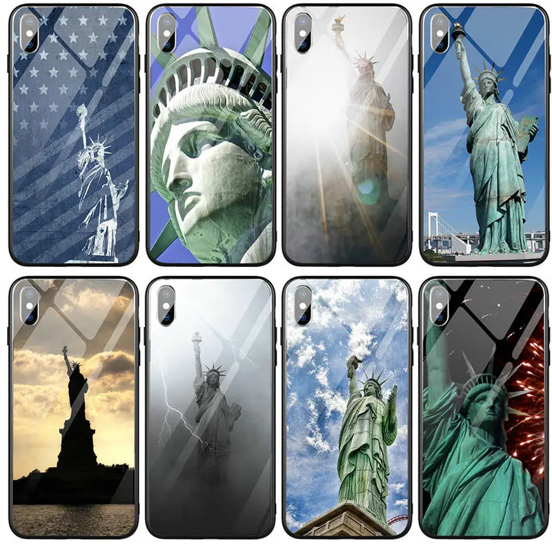 Чехлы из закаленного стекла для телефонов iPhone 6 5 5S SE 6S Plus 7 7Plus 8 8Plus X XR XS 11 Pro Max сумки