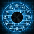 Настенные часы с изображением леса, дикой природы, животных, современные настенные часы, сафари, портрет с животными, светодиодная вывеска, детская комната, домашний декор, часы