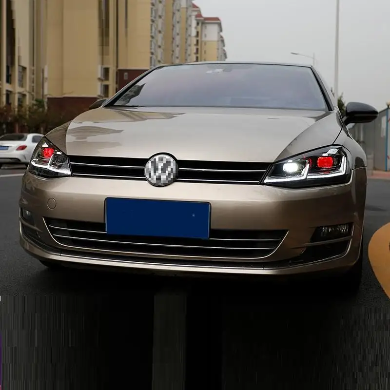 Drl Automovil Запчасти для укладки Neblineros Led Para Автомобильные фары Задние Автомобильные фары в сборе 14 15 16 17 для Volkswagen Golf 7
