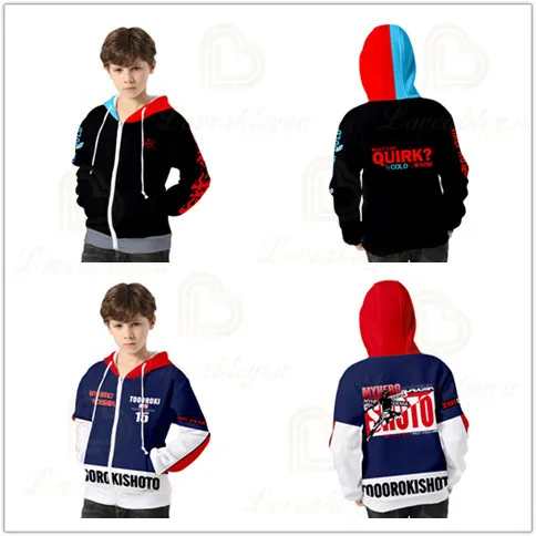 Новое поступление детские толстовки с капюшоном мидория из м/ф Моя геройская