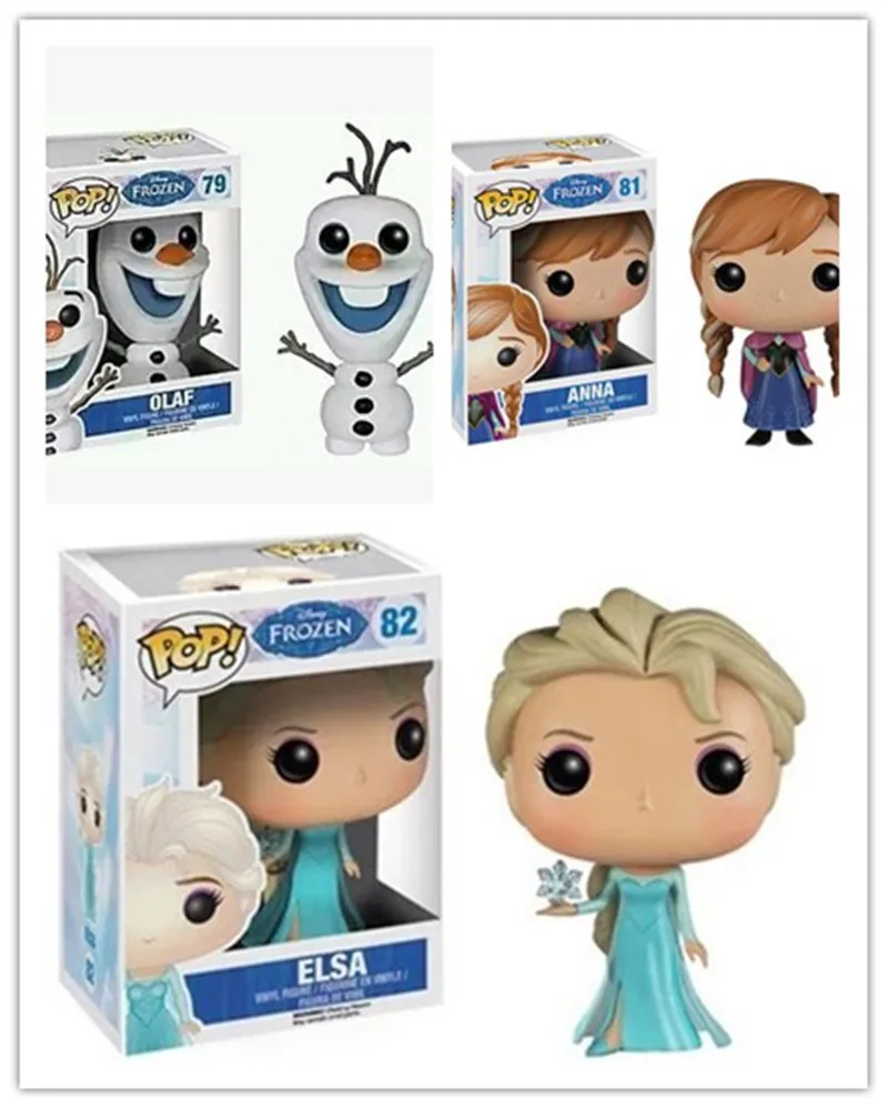 FUNKO POP Снежная королева принцесса кукла Анна Эльза Олаф экшн фигурки