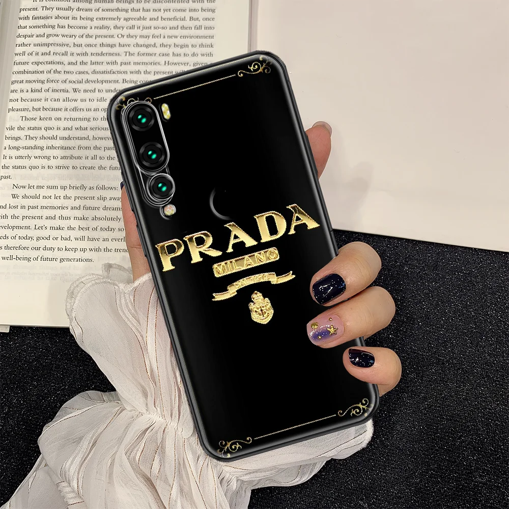 

Italy luxury Brand Phone case For Huawei P Mate P10 P20 P30 P40 10 20 Smart Z Pro Lite 2019 black luxury cover pretty waterproof