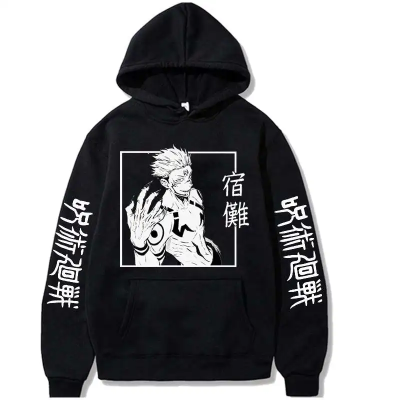 

Men Harajuku Jujutsu Kaisen Ryomen Sukuna Anime Hoody Inumaki Toge Graphic Hoodies Hip Hop Streetwear Causal Sweatshirts Women