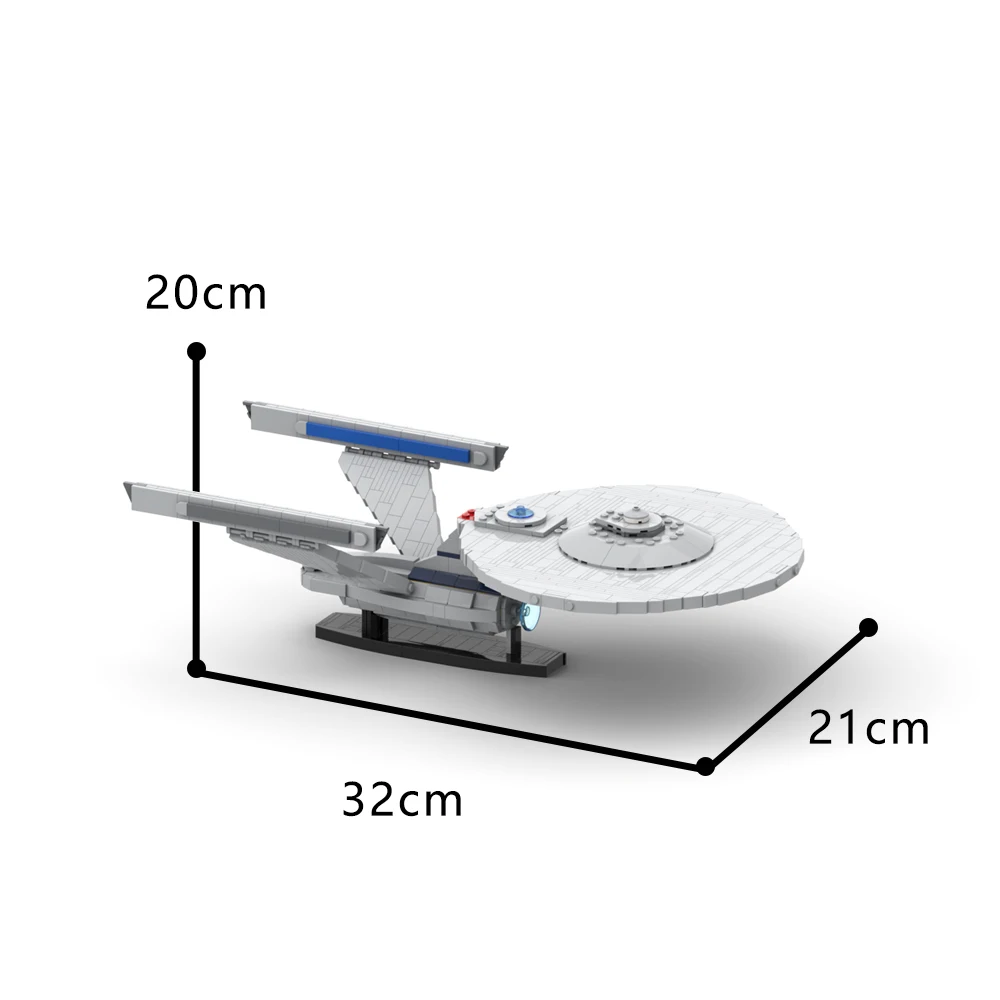 Конструктор MOC Федеральная Вселенная USS Enterprise-A Starship комплект строительных блоков