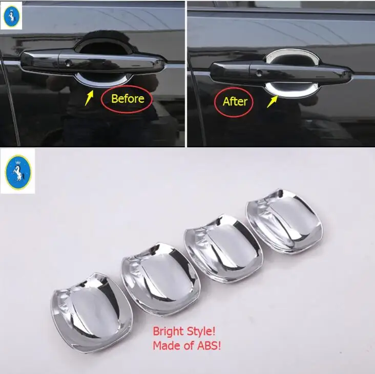 

Yimaautotrims Side Car Door Pull Doorknob Handle Bowl ABS Cover Trim 4 Pcs Fit For Land Rover L462 Discovery 5 2017 - 2020